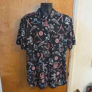 Star Wars Chubbies Beach Resort Shirt The Lack of Faith Size XL